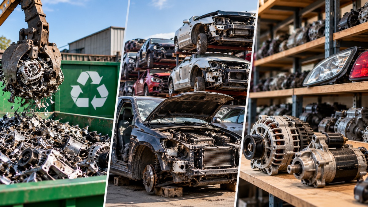 Recycled Auto Parts, Salvage and Used Parts: What’s the Difference?